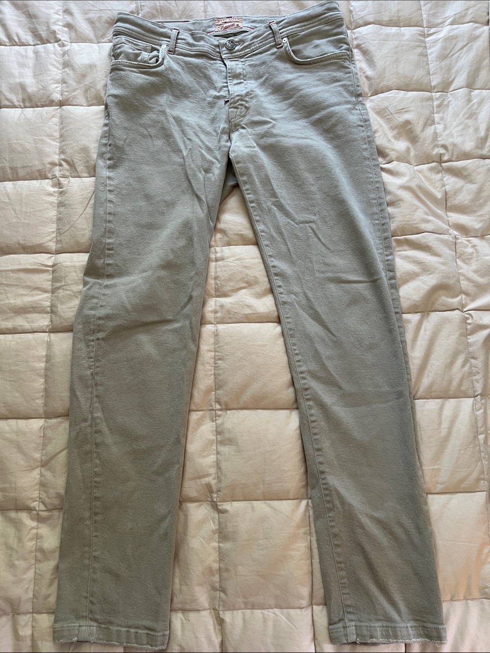 Marco Pescarolo Luxury Italian Khaki Chinos. Poor Condition